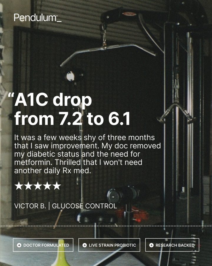 Pendulum ad. Angle: A customer shares his lab result