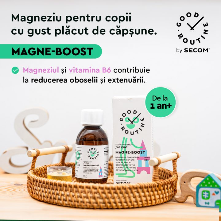 Secom ad. Angle: Magnesium for kids, with a strawberry taste