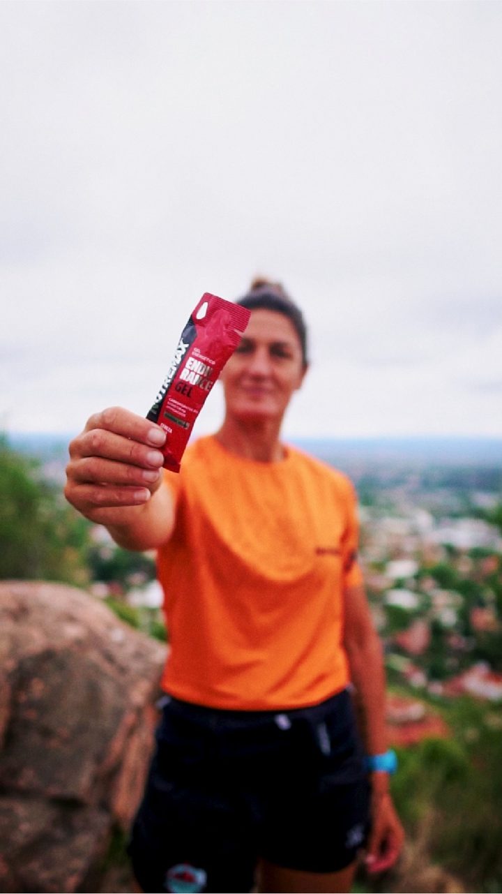 Nutremax ad. Angle: A new cherry-lime gel for your hardest sessions