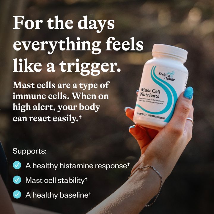 Seeking Health ad. Angle: When your histamine response always runs hot