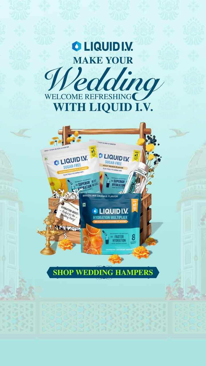 Liquid I.V. ad. Angle: Add it to your wedding gifting essentials