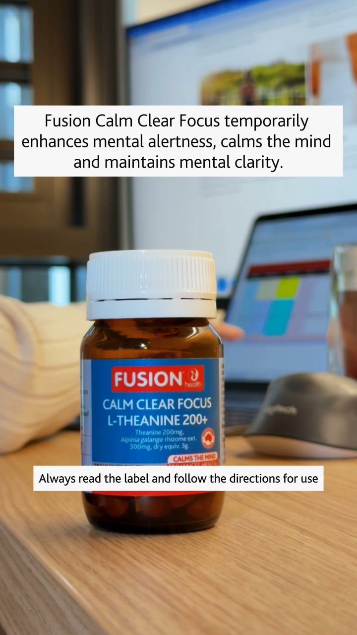 Fusion Health ad. Angle: Focus without the caffeine