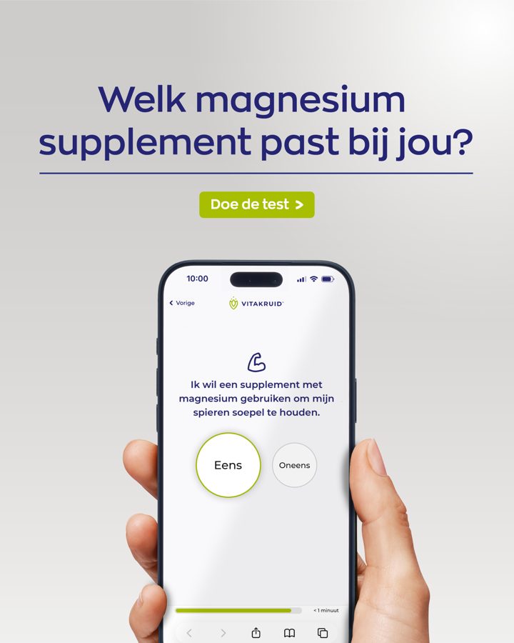Vitakruid ad. Angle: Which magnesium is right for you? Take the test