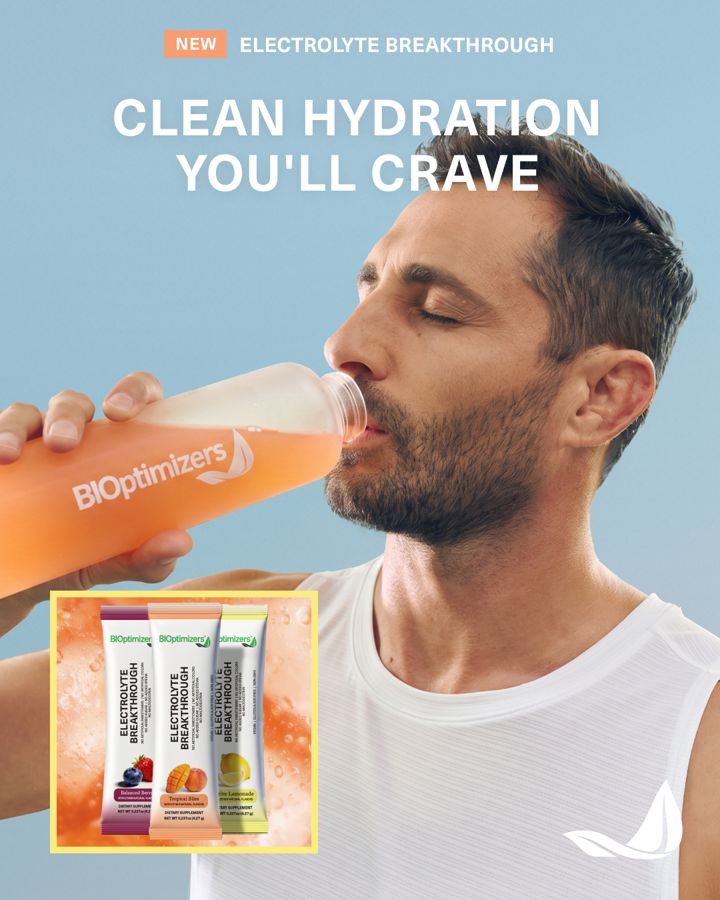 BiOptimizers ad. Angle: A functional drink sold as a summer refresher