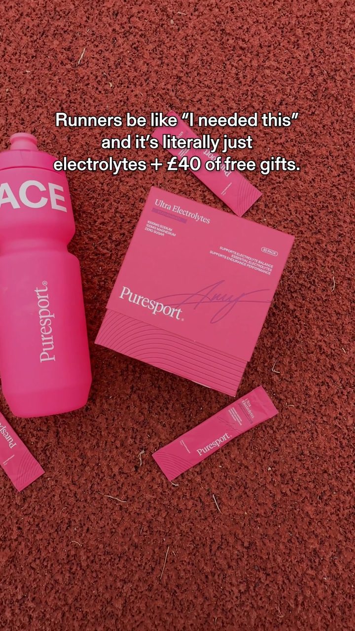 Puresport ad. Angle: "Runners be like: I needed this" and it's literally just electrolytes