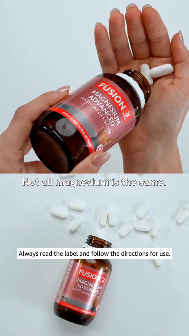 Fusion Health ad. Angle: Four forms, one advanced formula