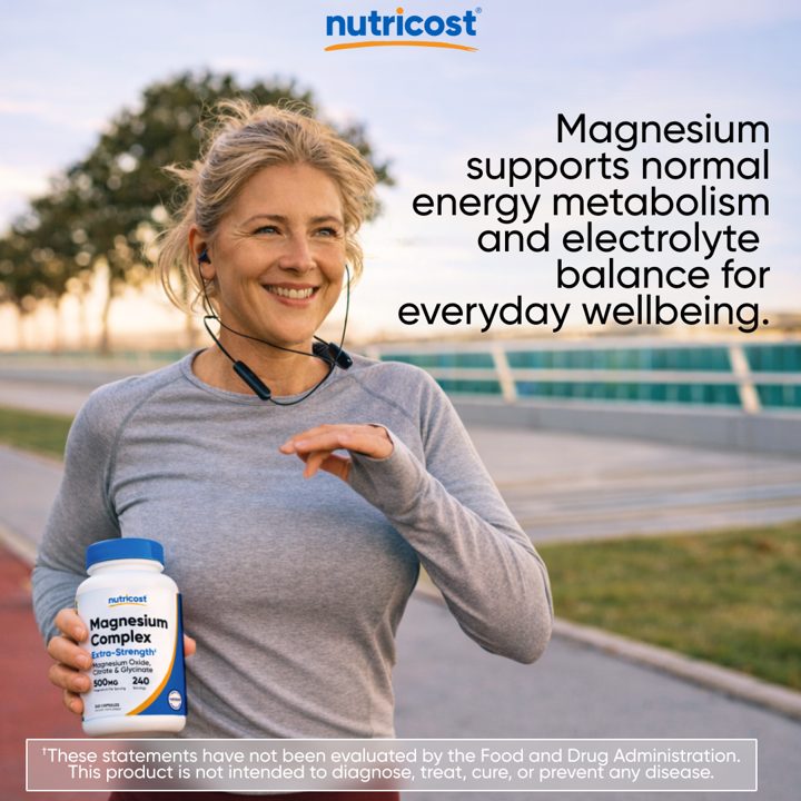 Nutricost ad. Angle: Everyday wellbeing for active people