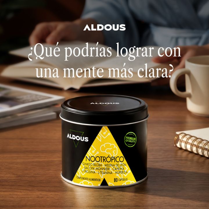 Aldous Bio ad. Angle: What could you do with a clearer mind?