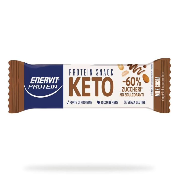 Enervit ad. Angle: Shop the whole protein snack line