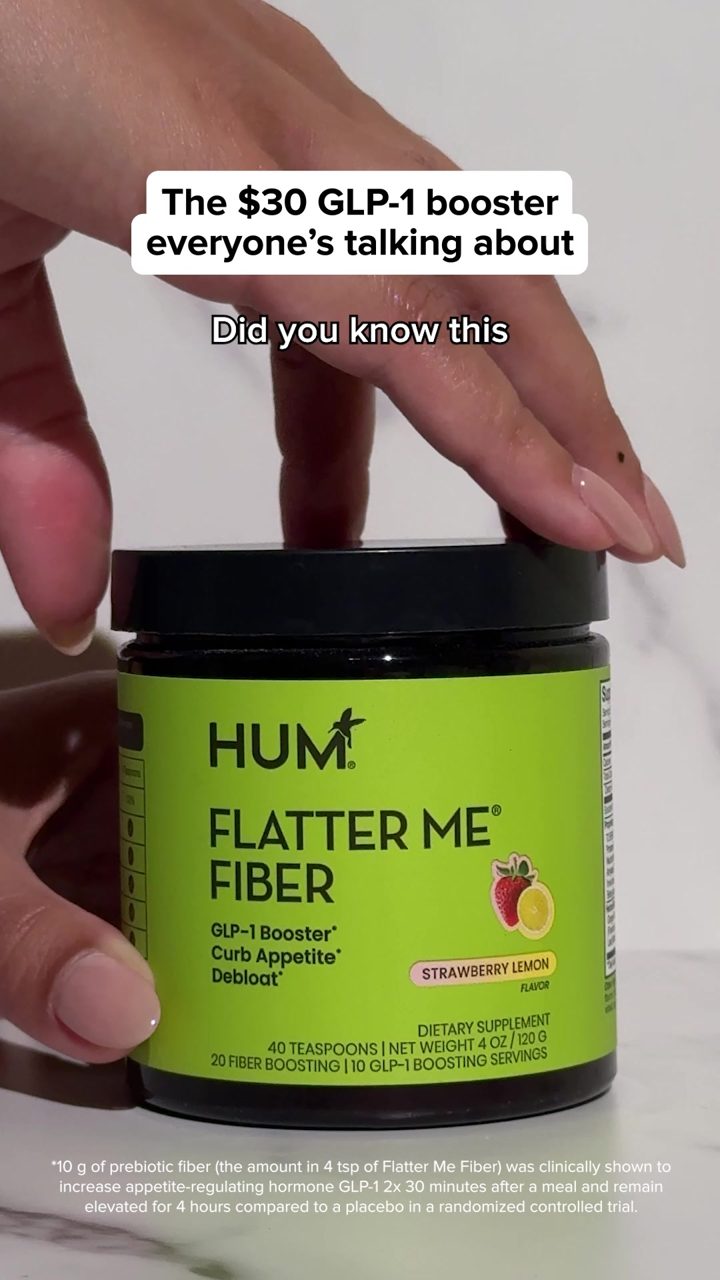 Hum Nutrition ad. Angle: Clinically tested fibre that doubles GLP-1 levels in one use