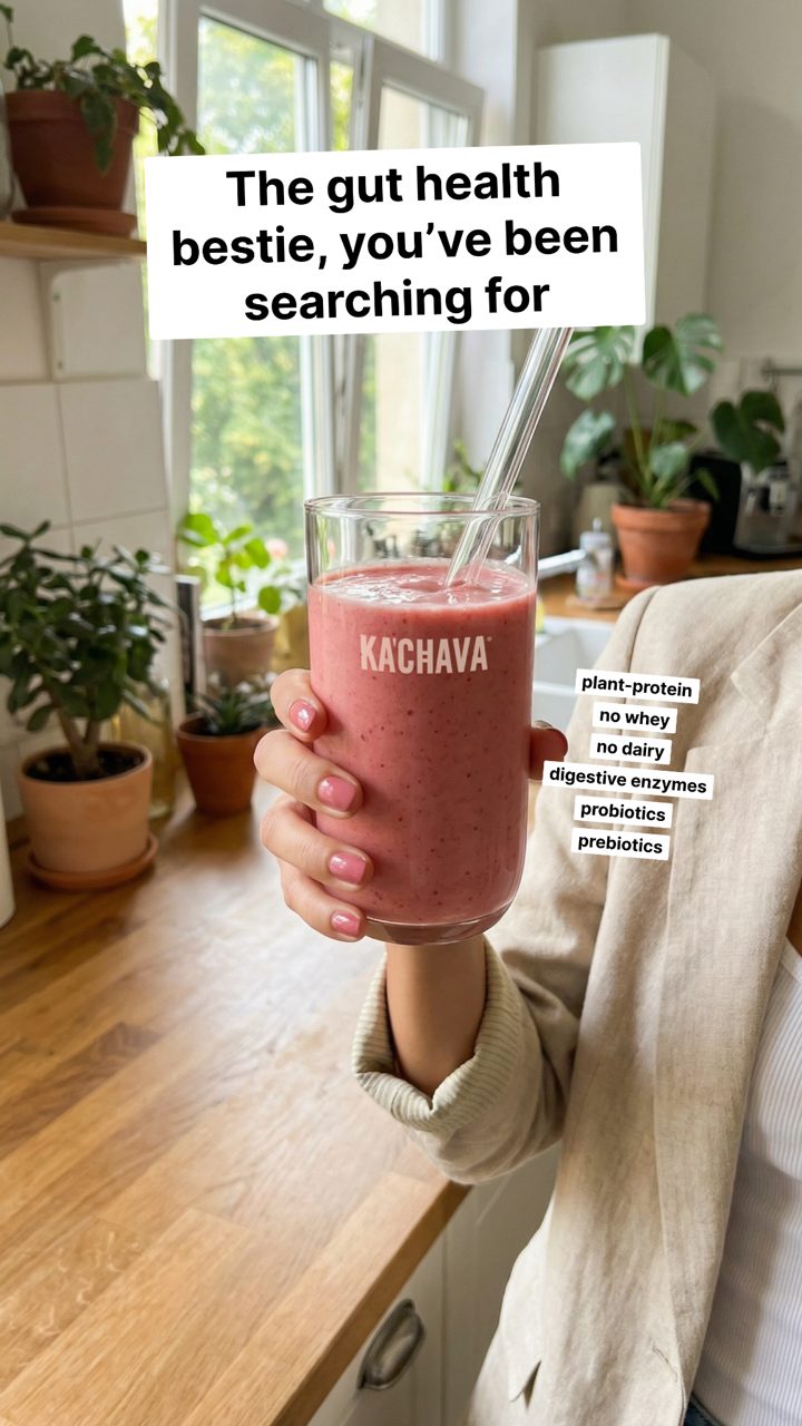 Ka'Chava ad. Angle: The gut-health bestie you've been searching for