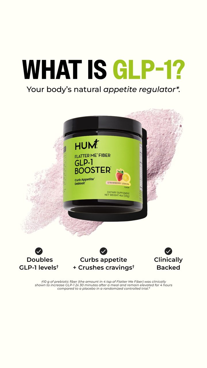 Hum Nutrition ad. Angle: What is GLP-1? Your body's natural appetite regulator