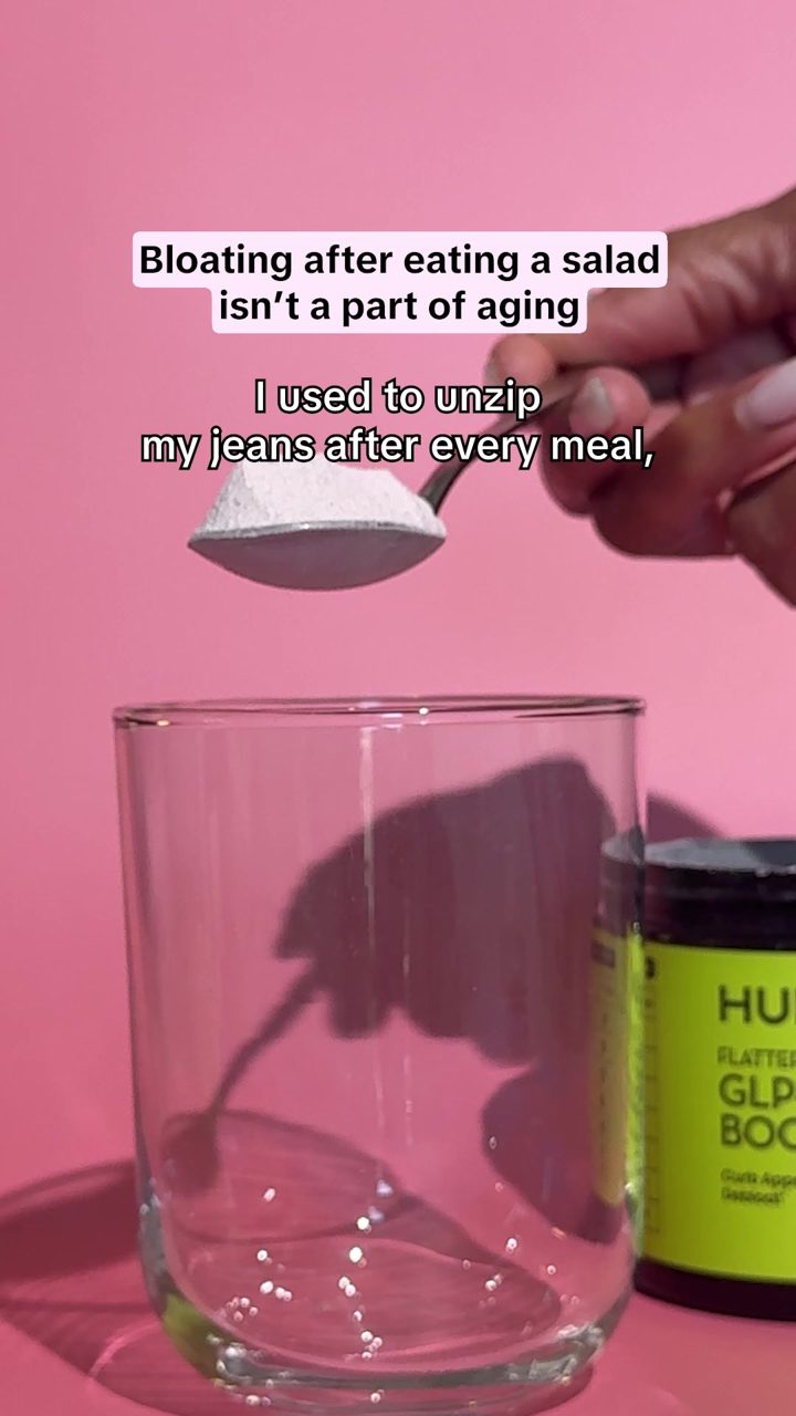 Hum Nutrition ad. Angle: Bloating after a salad is not part of ageing