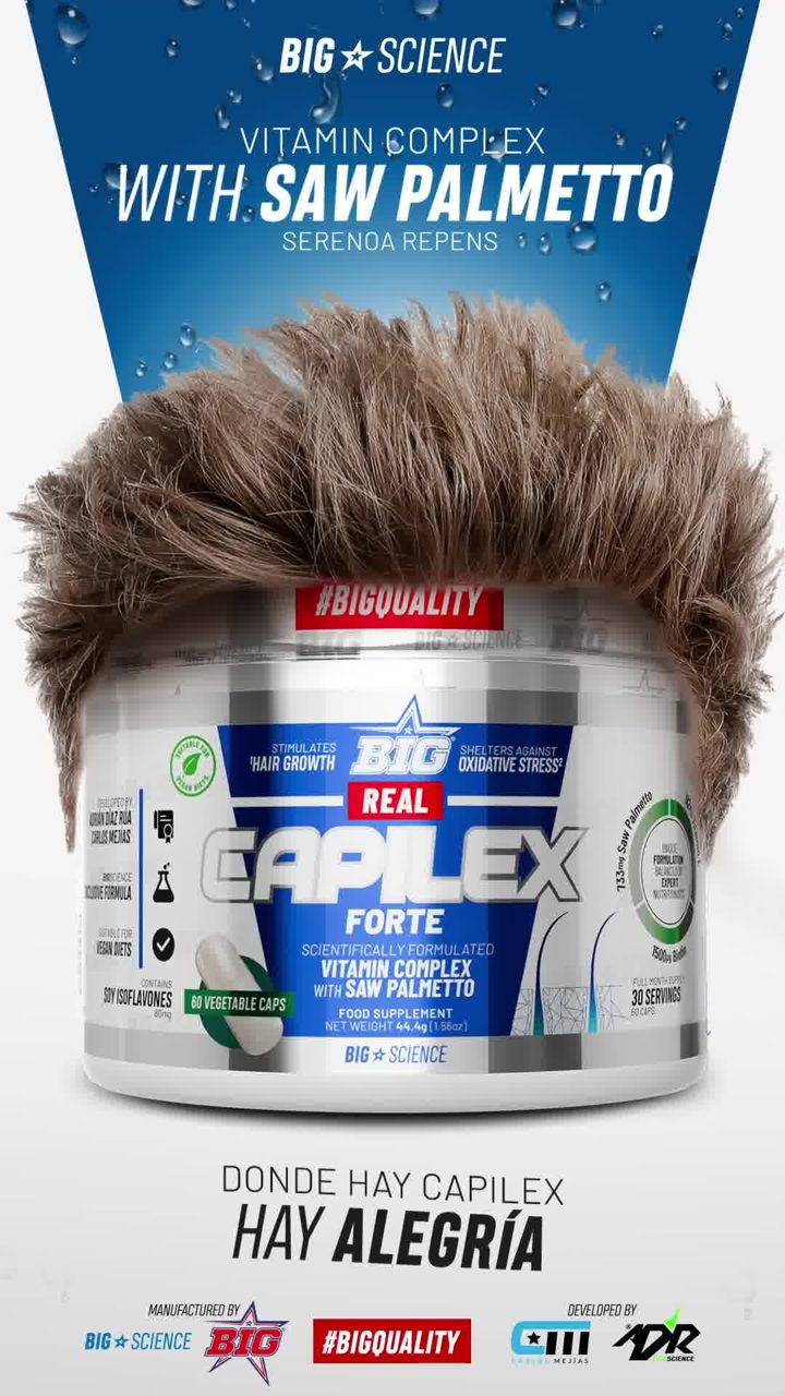 BIG SUPPS ad. Angle: A formula for people facing genetic hair loss