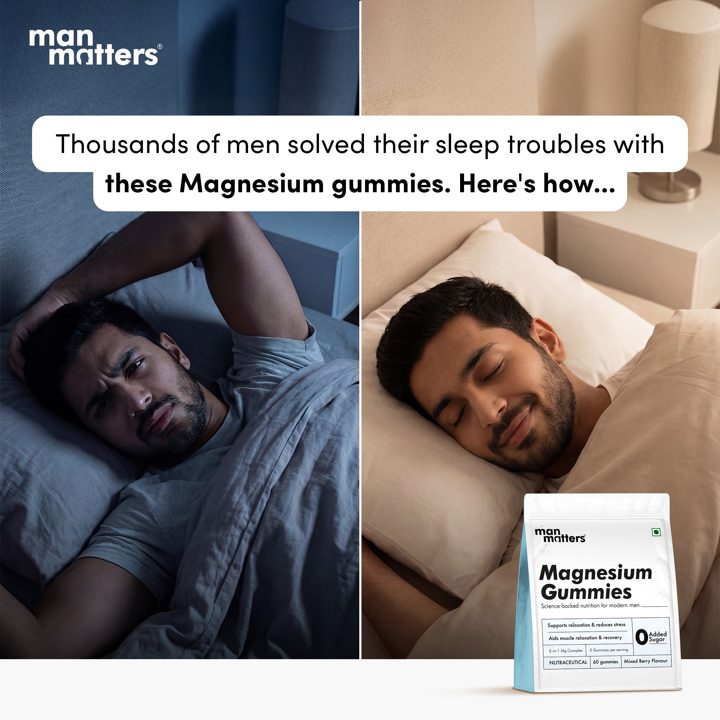 Man Matters ad. Angle: "Thousands of men solved their sleep troubles"