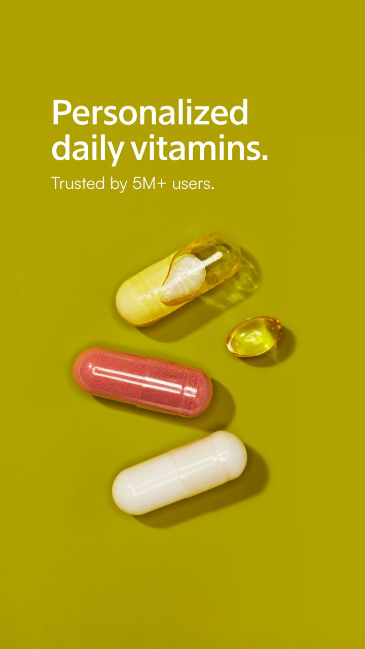 Persona Nutrition ad. Angle: Take a 5-minute assessment and get your vitamin pack