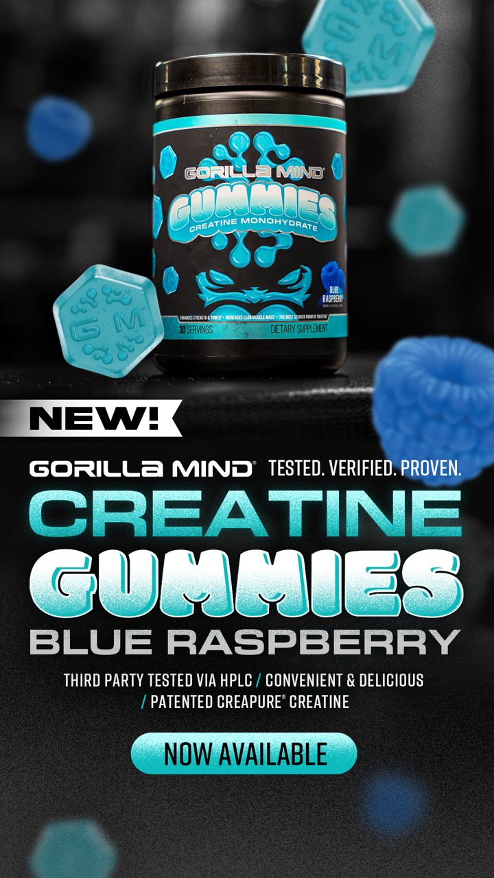 Gorilla Mind ad. Angle: Forget creatine? Hate powders? Eat it like candy