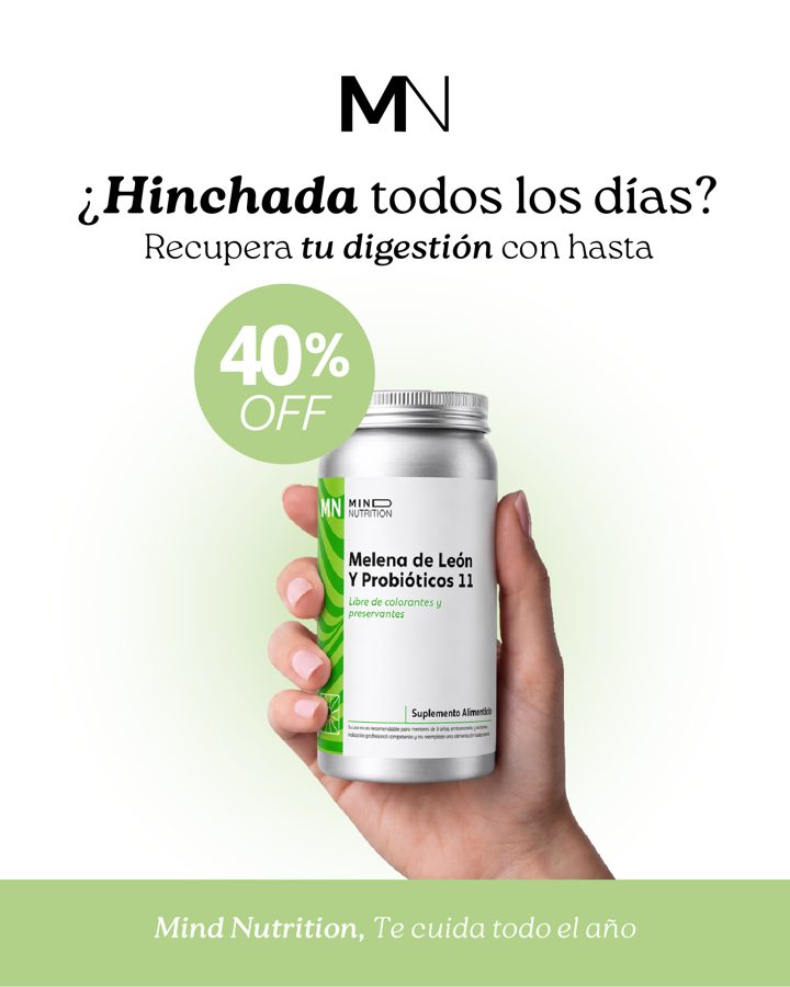 Mind Nutrition ad. Angle: Bloated after eating? It is not by chance