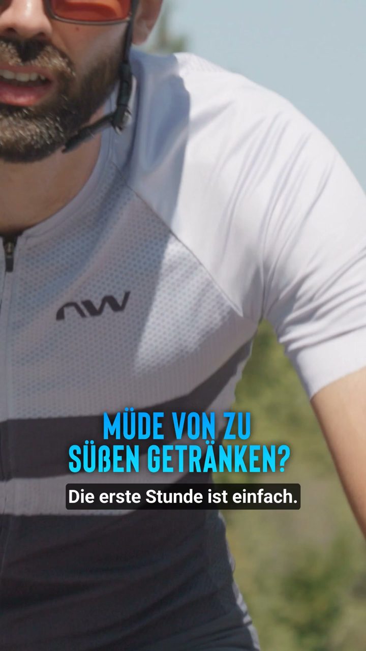 4Endurance ad. Angle: Tired of sweet drinks? Nobody hits 90 g/h on day one