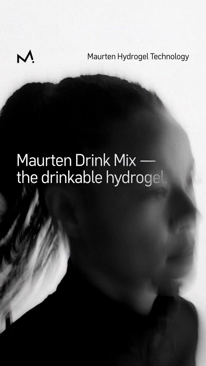 Maurten ad. Angle: The drinkable hydrogel