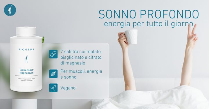 Biogena ad. Angle: Deep sleep tonight, energy all day