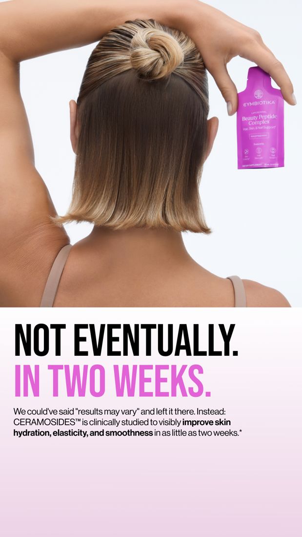 Cymbiotika ad. Angle: Not eventually. In two weeks.
