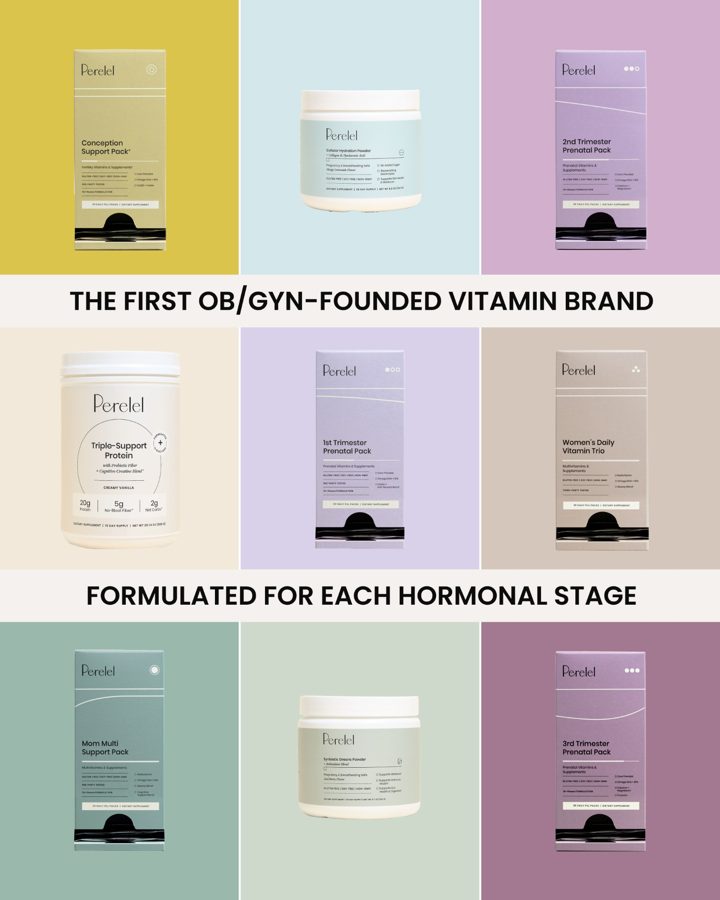 Perelel ad. Angle: The first OB/GYN-founded vitamin company