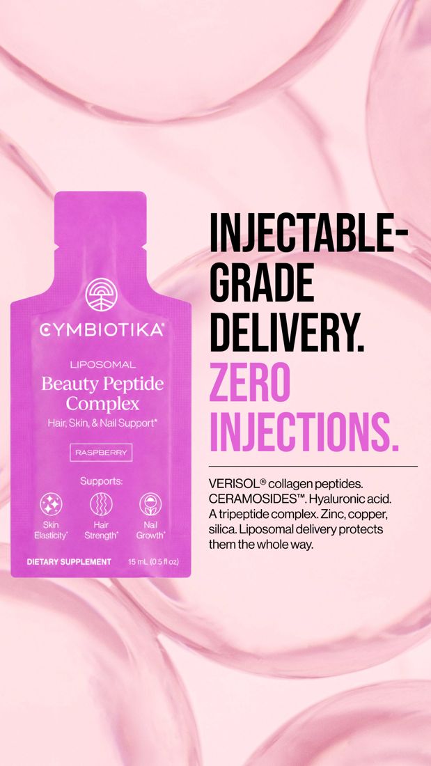 Cymbiotika ad. Angle: Clinic-grade results, without the needle