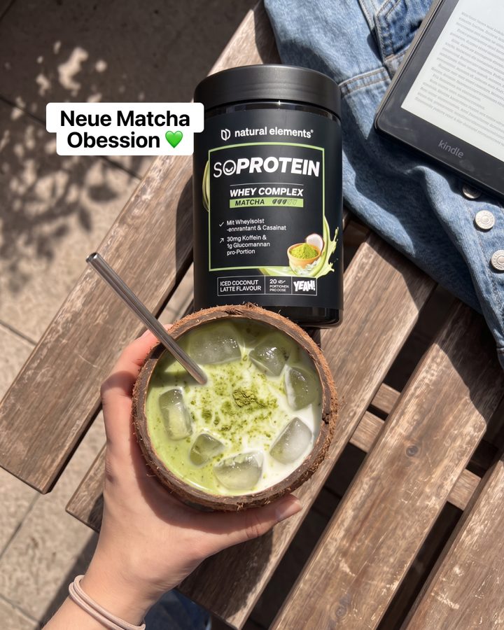 Natural Elements ad. Angle: New flavour: your next matcha obsession