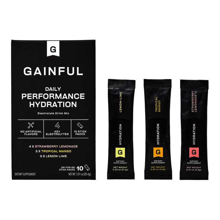 Gainful ad. Angle: 85% less sugar than leading hydration packets