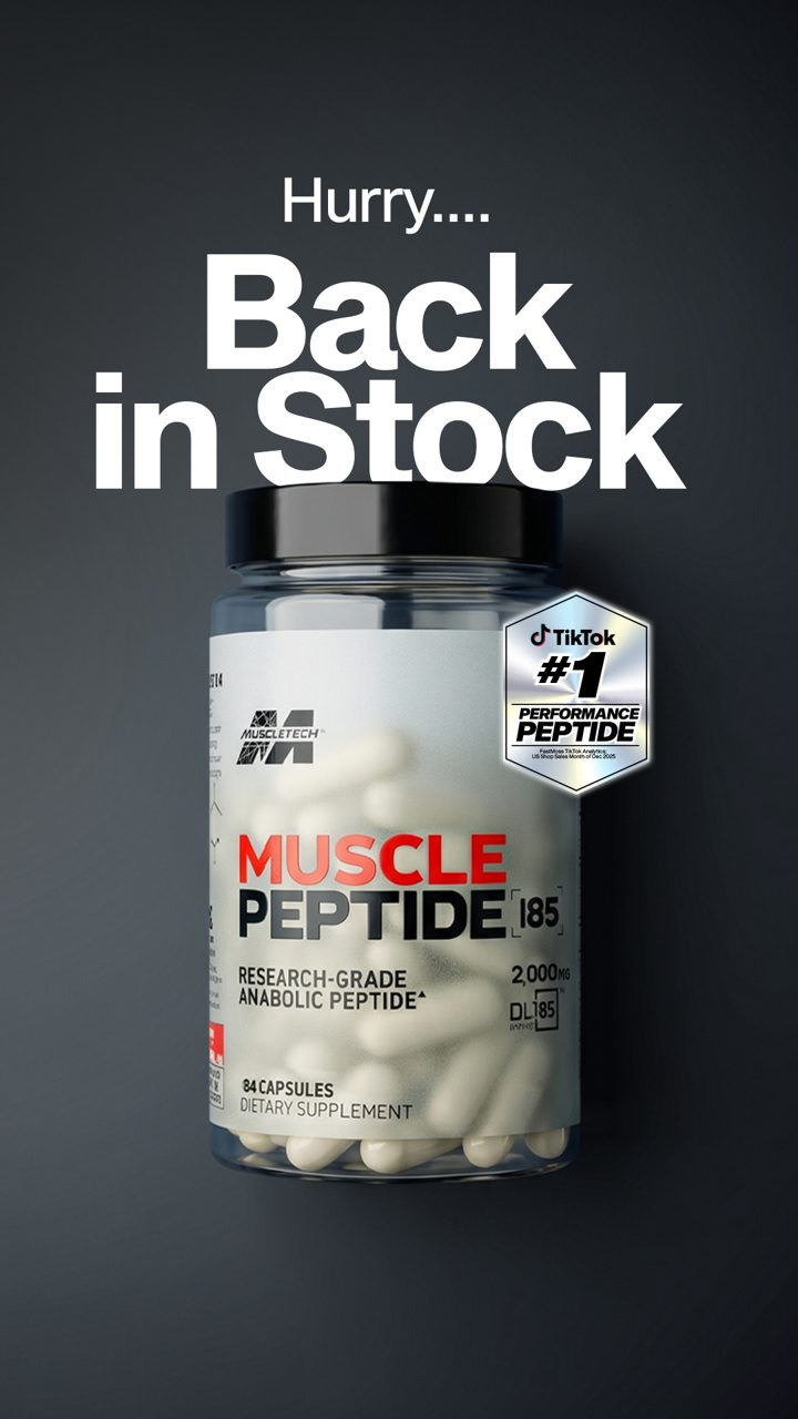 Muscletech ad. Angle: It sold out before, now it is back
