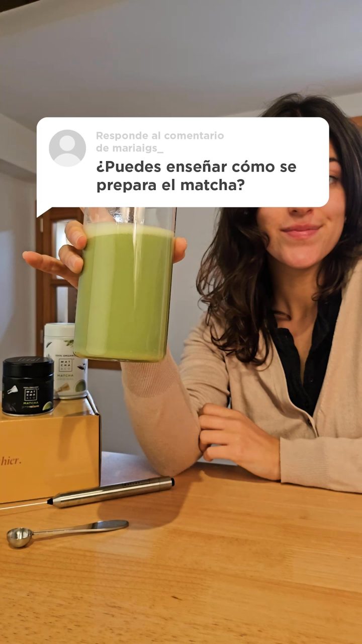 Matcha & CO ad. Angle: "Can you show how to prepare matcha?": answered on camera