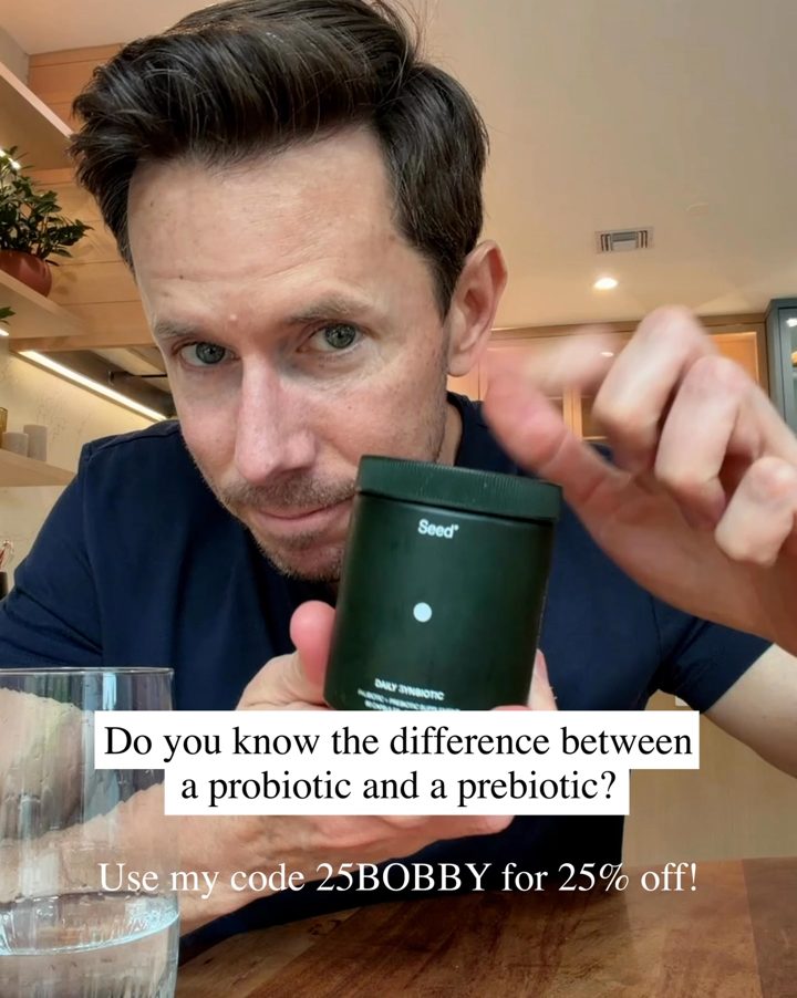Seed ad. Angle: Probiotic vs prebiotic: a creator explains the difference