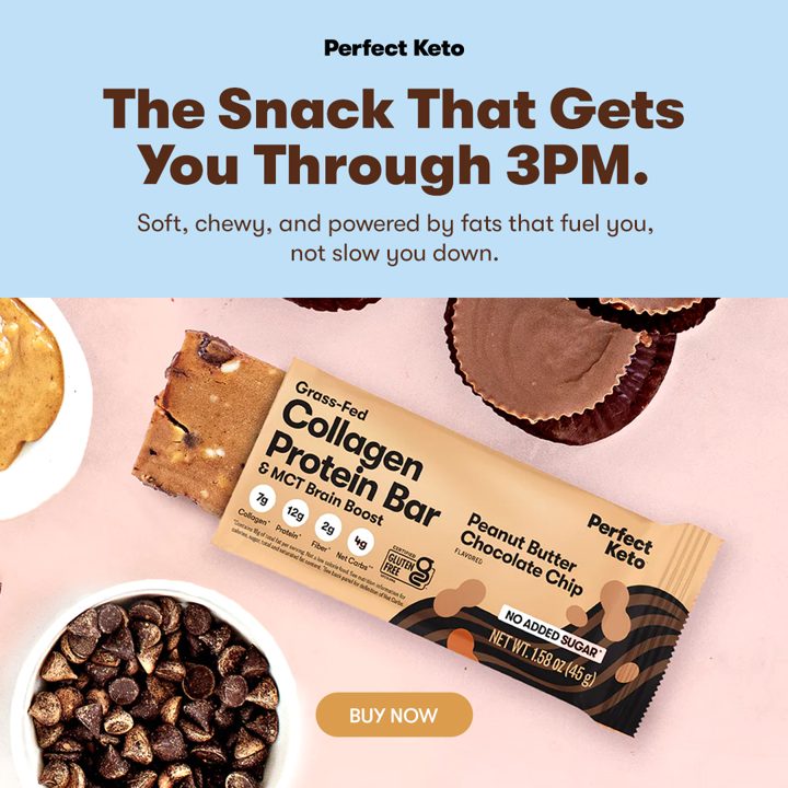 Perfect Keto ad. Angle: The snack that gets you through 3pm