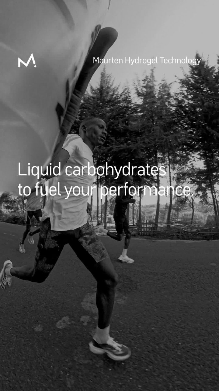 Maurten ad. Angle: Liquid carbohydrates to fuel your performance