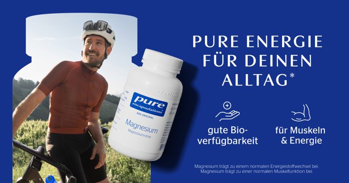 Pure Encapsulations ad. Angle: Pure energy for your everyday