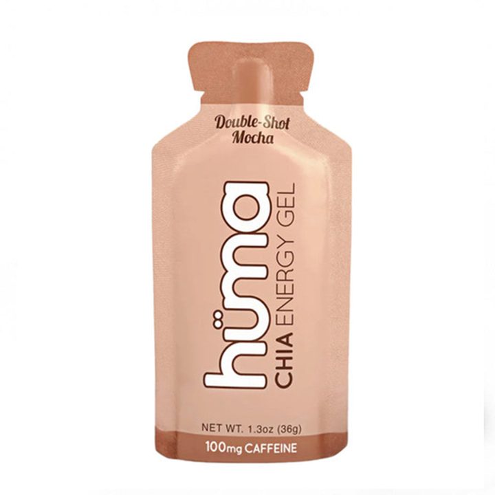 Huma Gel ad. Angle: Retailer DPA: chia gel double-shot mocha, no stomach upset