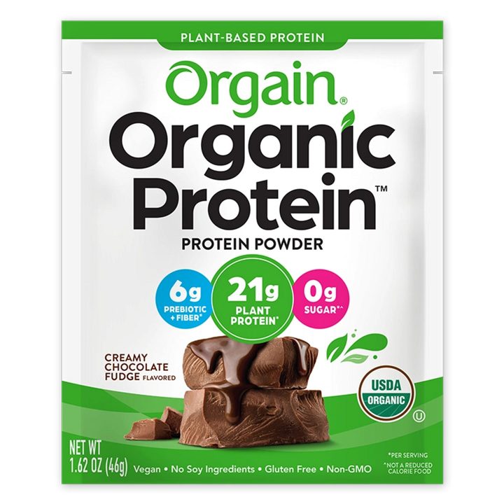 Orgain ad. Angle: Stock up: 15% off, free shipping, never run out