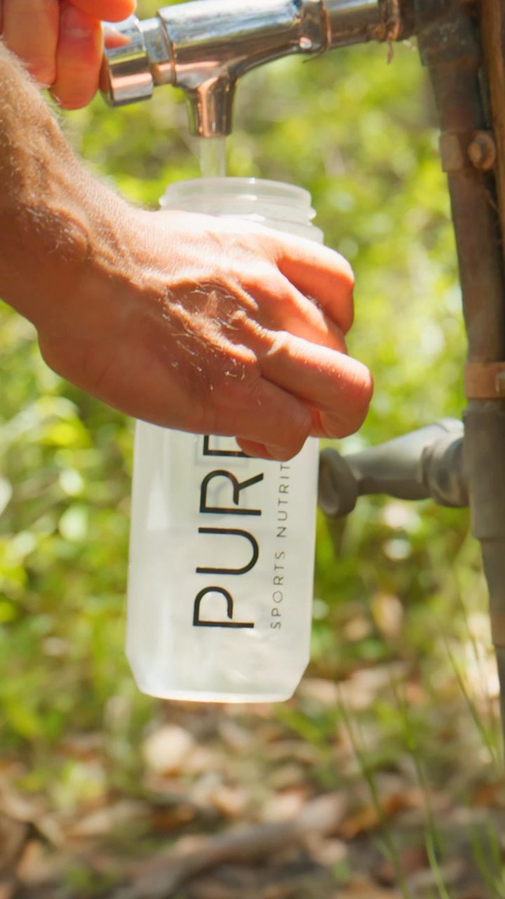 PURE Sports Nutrition ad. Angle: Clean fuel for every ride: real ingredients, athlete-tested