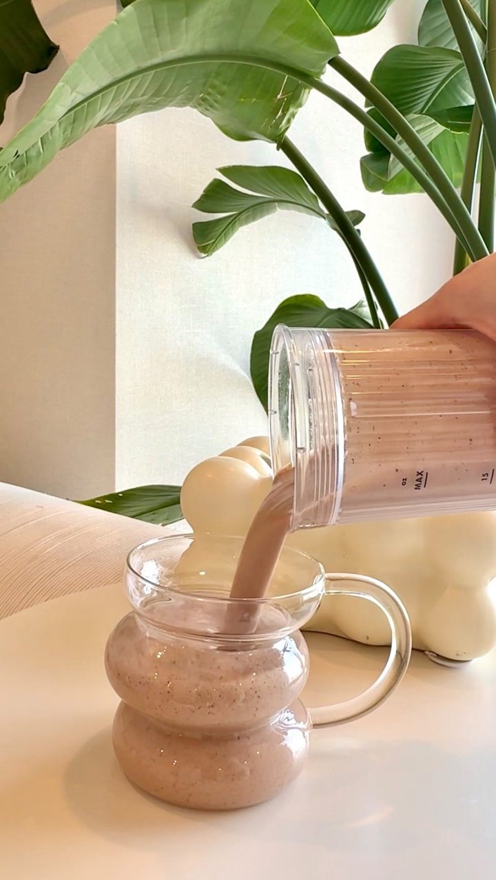 Orgain ad. Angle: A creator's protein frappuccino recipe