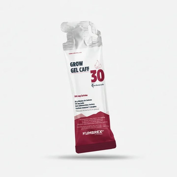 KumbreX ad. Angle: Retailer DPA: neutral caffeine gel 30 g