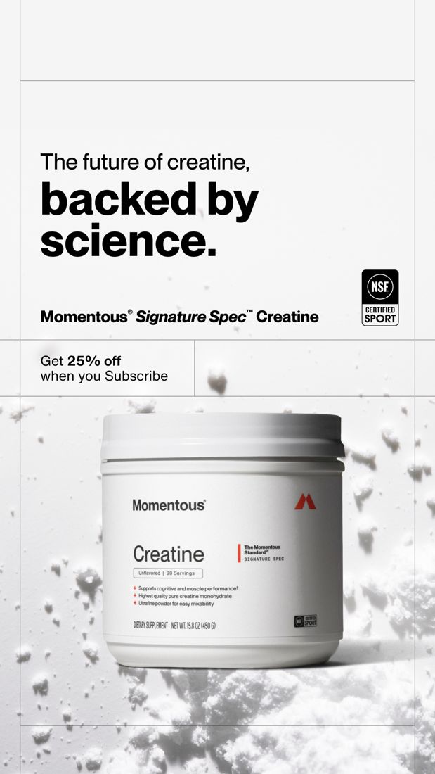 Momentous ad. Angle: Purity as a number vs the premium competition