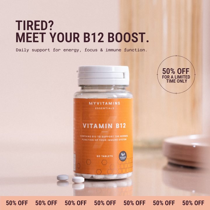 Myvitamins ad. Angle: One easy tablet for everyday energy