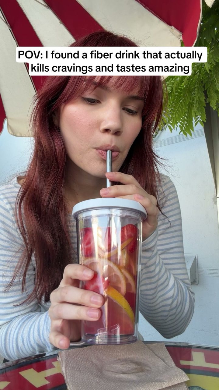 Hum Nutrition ad. Angle: POV: a fiber drink that actually kills cravings
