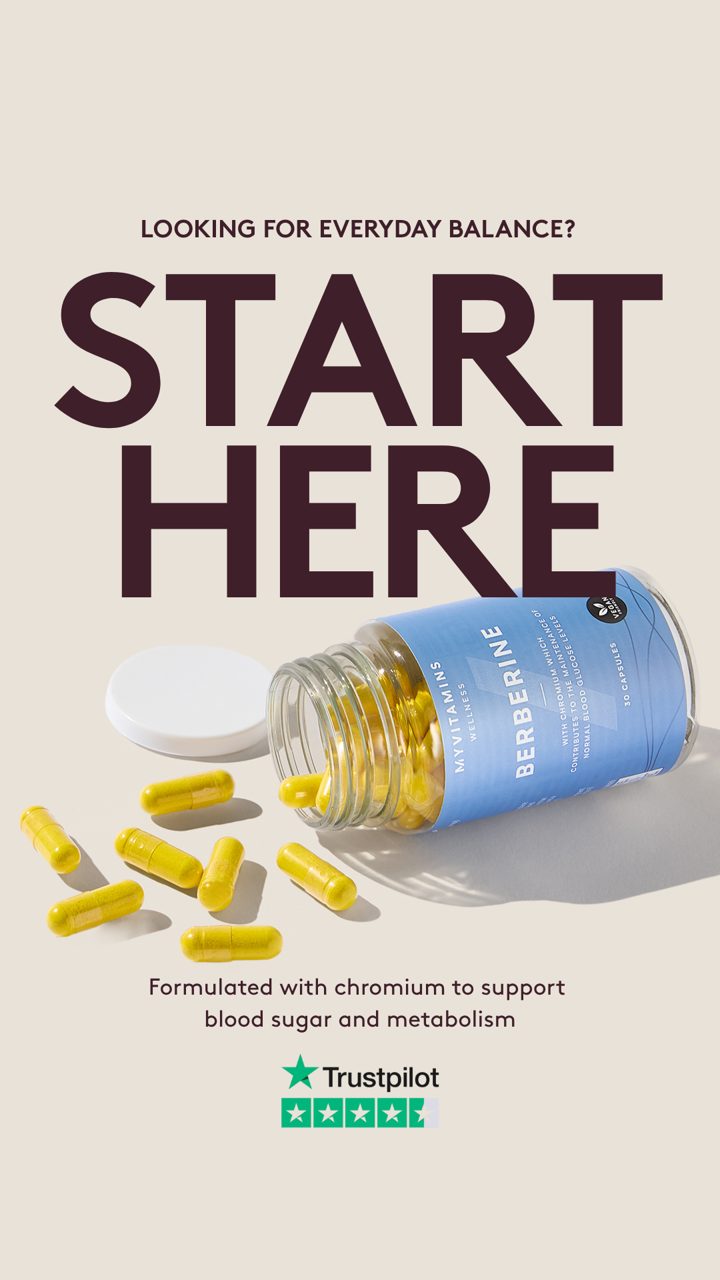 Myvitamins ad. Angle: Looking for everyday balance? Start here
