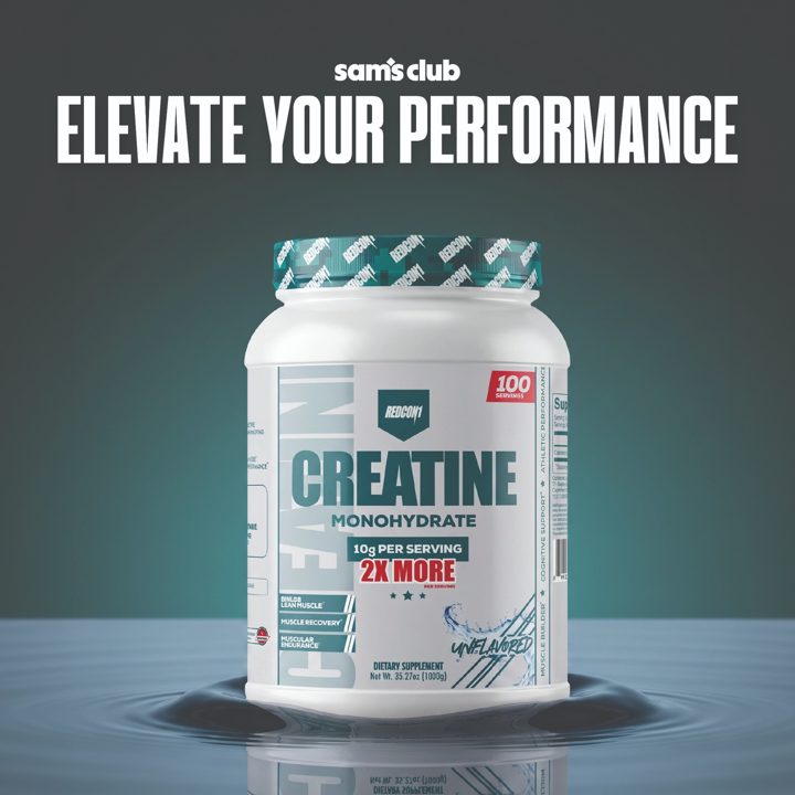 Redcon1 ad. Angle: Power your mind and muscles: 10 g per serving