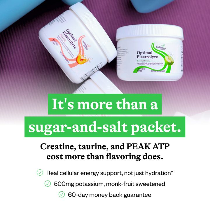 Seeking Health ad. Angle: We could tell you this will change how you feel; we'd rather tell you what it does