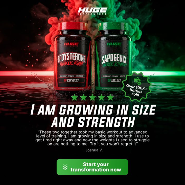 Huge Supplements ad. Angle: "I am growing in size and strength"