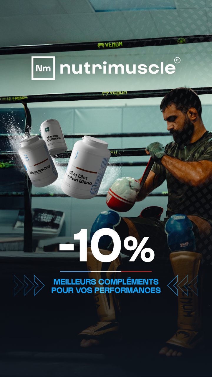 Nutrimuscle ad. Angle: For the people who protect others: a military discount