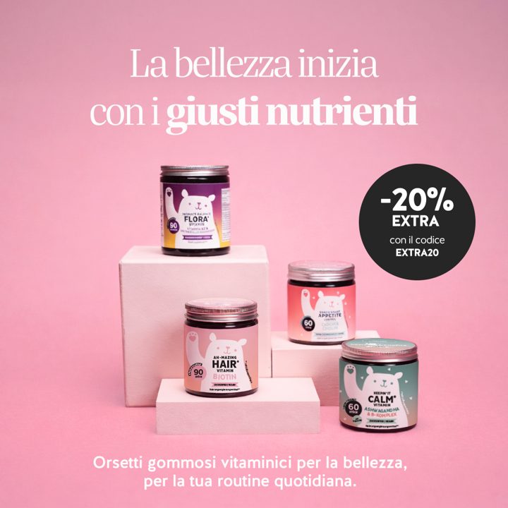 Bears with Benefits ad. Angle: More than vitamins, more than a trend: a daily ritual